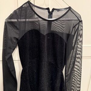 Black Sheer Long Sleeve top